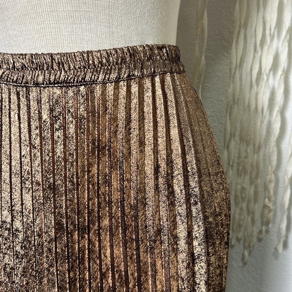 Xirena NWT Queen Pleated Elastic Waist Skirt in Bronze Size XS - Picture 3 of 13